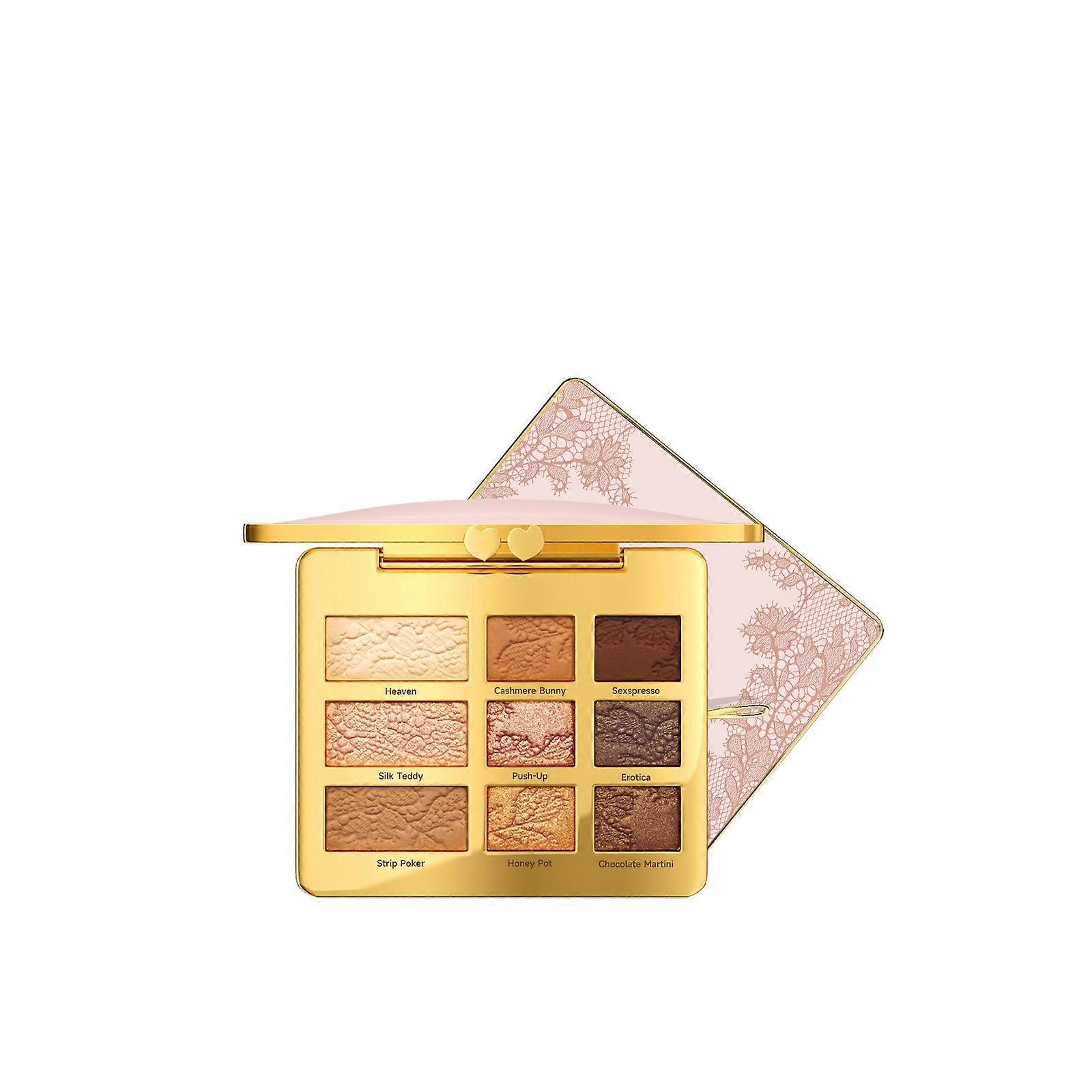 Palette de fards à paupières 9 couleurs - Une palette polyvalente aux 9 couleurs, idéale pour un maquillage quotidien, facile à transporter en voyage et parfaite pour les soirées.