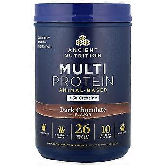 Ancient Nutrition, Multiproteïne, Dierlijke basis, Pure chocolade, 1,37 lb (620 g)