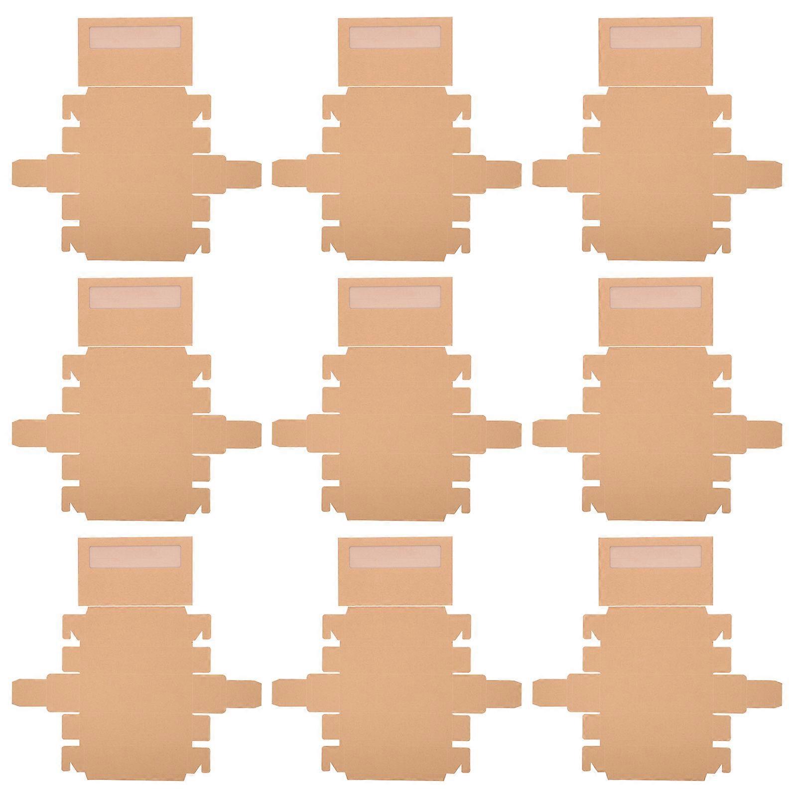 PVC Packaging Box Macaron Containers for Storage Use 10Pcs Chocolate Design