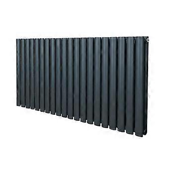 Oval Column Radiator 600mm x 1200mm Modern Designer Double Panel Central Heating Heater Matt