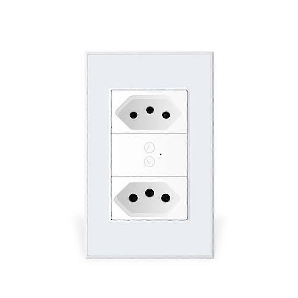 Tuya Zigbee Smart Brazil Socket Switch 10+20A Switch Socket Support Voice TUYA APP Control compatible with Smart Life EU Plug