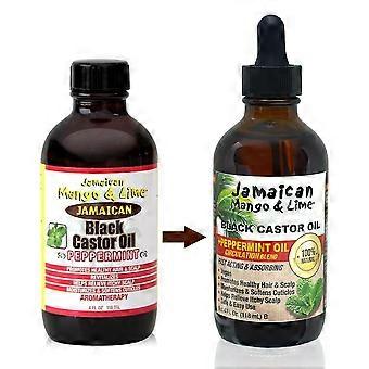 Jamaican Mango & Lime Black Castor Oil Peppermint 4oz