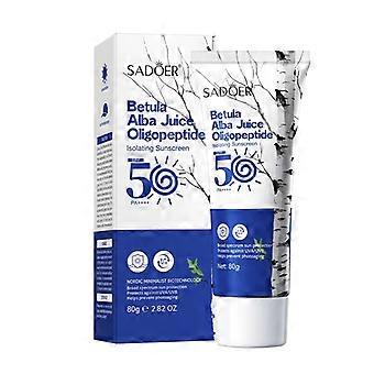 Betula Alba Juice solkrem, SPF50+ PA++++ Fuktighetsgivende og isolerende krem