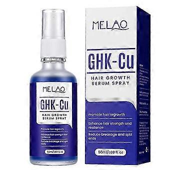 1-5x GHK-Cu Sérum Capilar e para Couro Cabeludo com Peptídeos de Cobre - Spray de Sérum Capilar com Peptídeos de Cobre para Crescimento Capilar, Maciez e Brilho - Spray Hidratante para Couro Cabeludo Seco