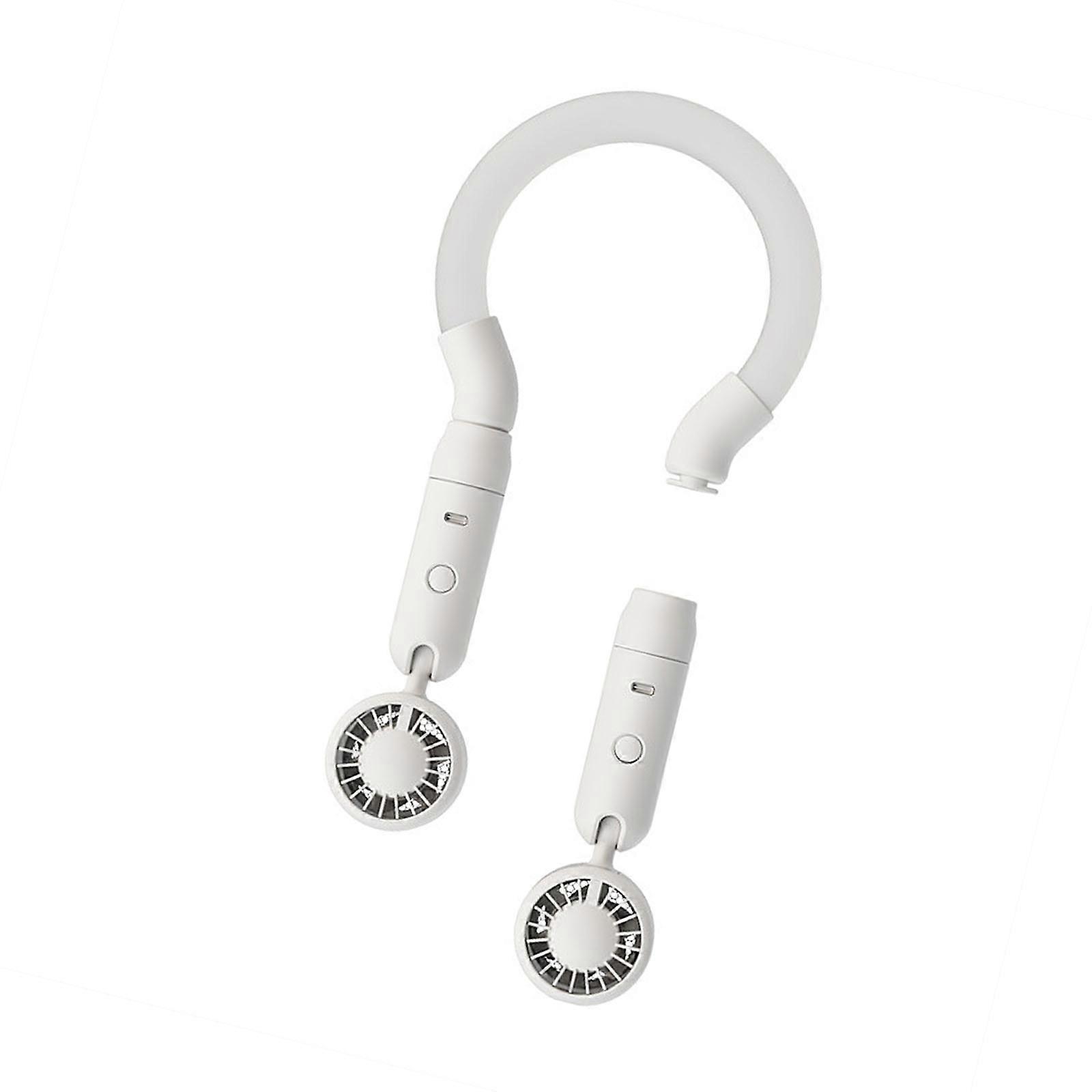 Multiple Purpose Wearable Cooling System Advanced Technology Three Function Design For Indoor Outdoor Usage  White