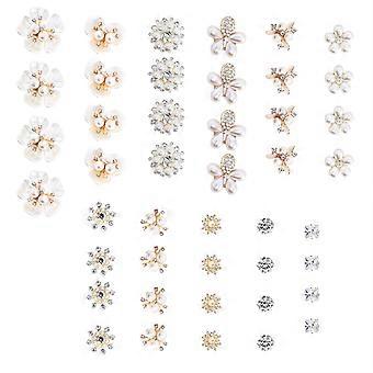 44pcs Decorative Shoe Charms Creative Shoe Buckles Flower Footwear Decoration (Assorted Style)