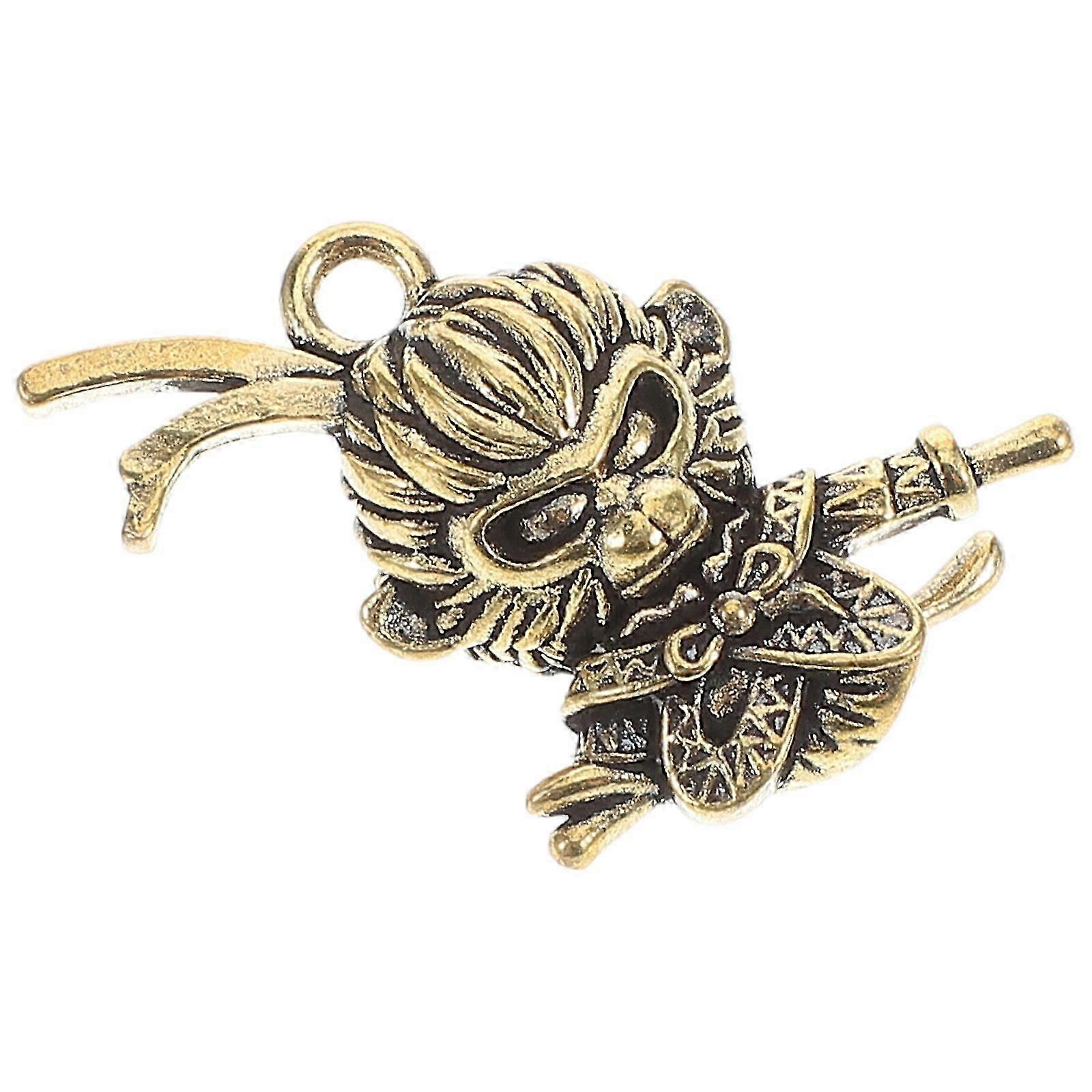 Keychain Charm Monkey King for Various Occasions Durable Brass 1Set