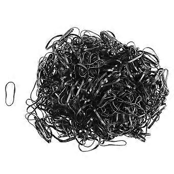 500pcs Black Elastic Rubber band compatible with Hair Female Girl Gift