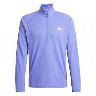 Adidas Mens Adizero Quarter Zip Running T-Shirt