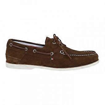Tommy Hilfiger Mens Cow Suede Flat Boat Shoes