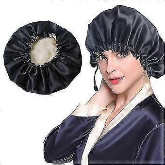 Duschhaube für Damen, Haarpflegehaube aus Satin-EVA, Badehaube – 5er-Packung, Farben zufällig