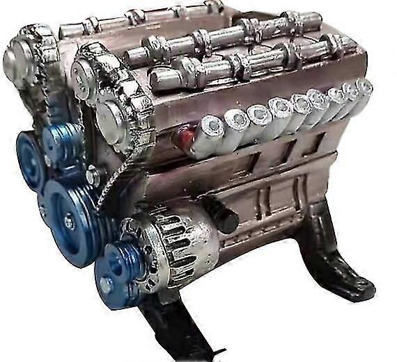 Mini Inline Cylinder Engine Model Kit Hračky pro pryskyřici Ozdoby (1ks)