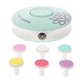 Smart Manicure Lucidatore Elettrico Limer Per Unghie Per Adulti Tagliaunghie Taglio Unghie Verde Menta 1 Set