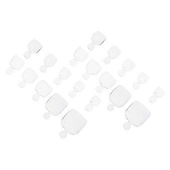 Toenail Tips Artificial Nail Tips for Manicure 500Pcs Transparent ABS Material