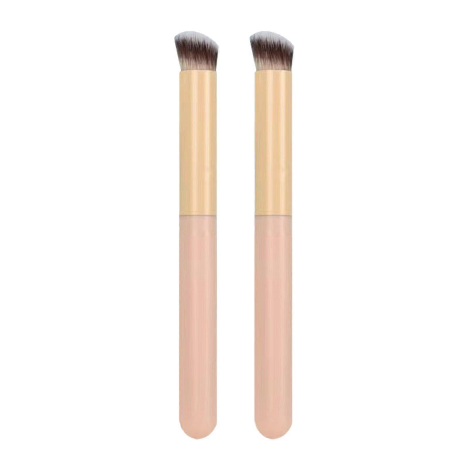 2Pcs Concealer Brush, Non-deformable Sponge Head for Foundation Blending & Spot Coverage