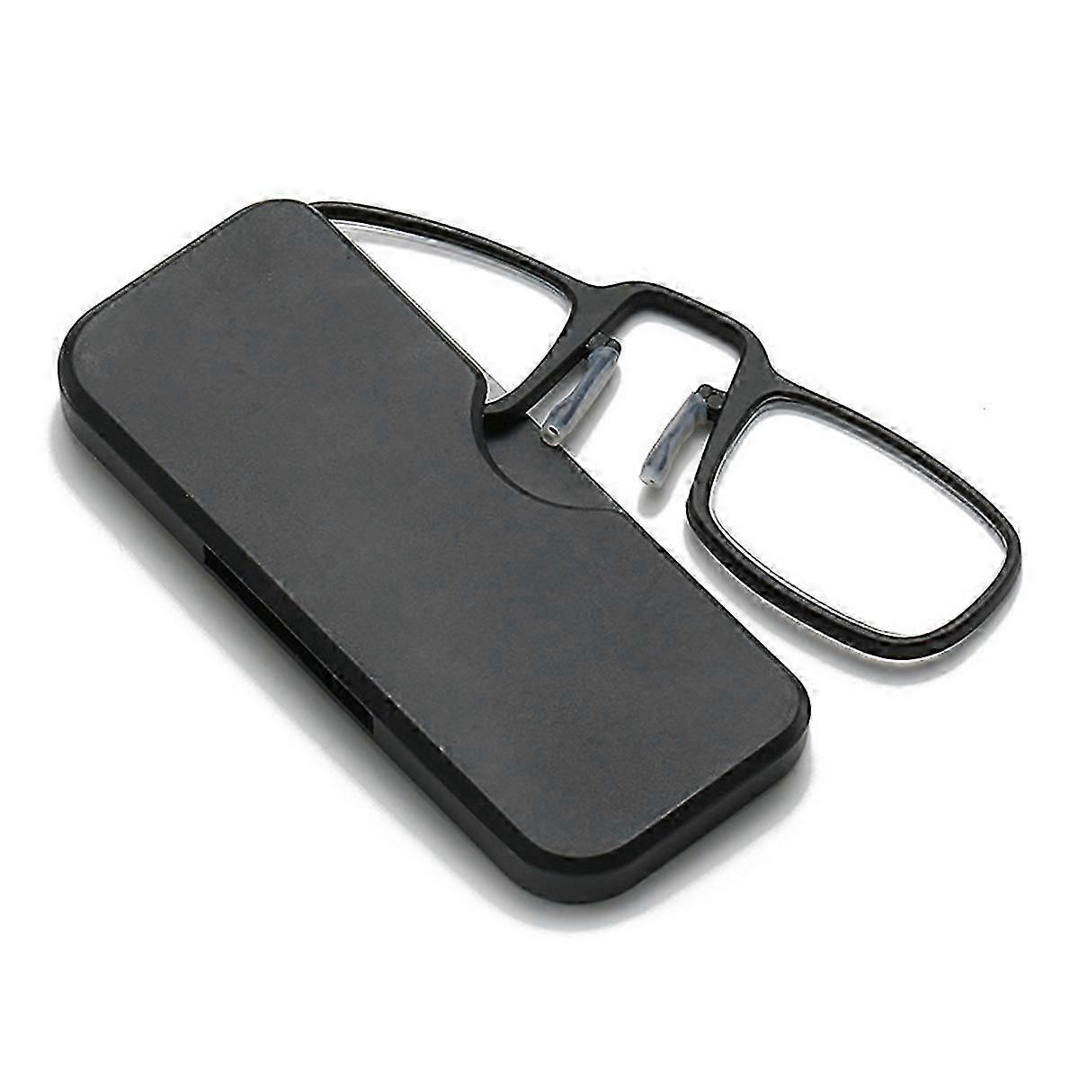 Universal pod case rectangular reading glasses for portability and ease of use