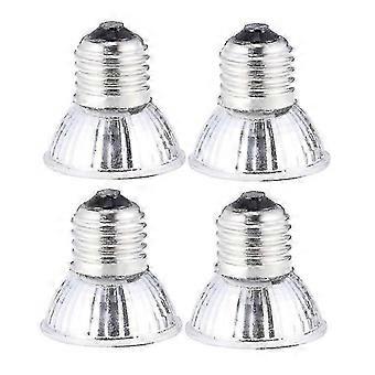 4PCS 75W UVB UVA 3.0 Turtle Basking Lamp Bulbs Reptile Heating Light Bulbs