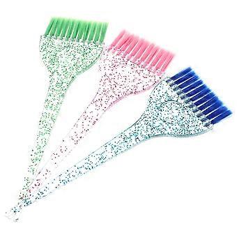Conjunto de 3 Pincéis para Tintura de Cabelo, Ferramenta de Cabeleireiro para Colorir os Cabelos, Ideal para Barbearia.