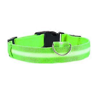 Adjustable LED Dog Collar Glowing Anti-lost Night Safety Pet Luminous Collar Flashing Necklace
