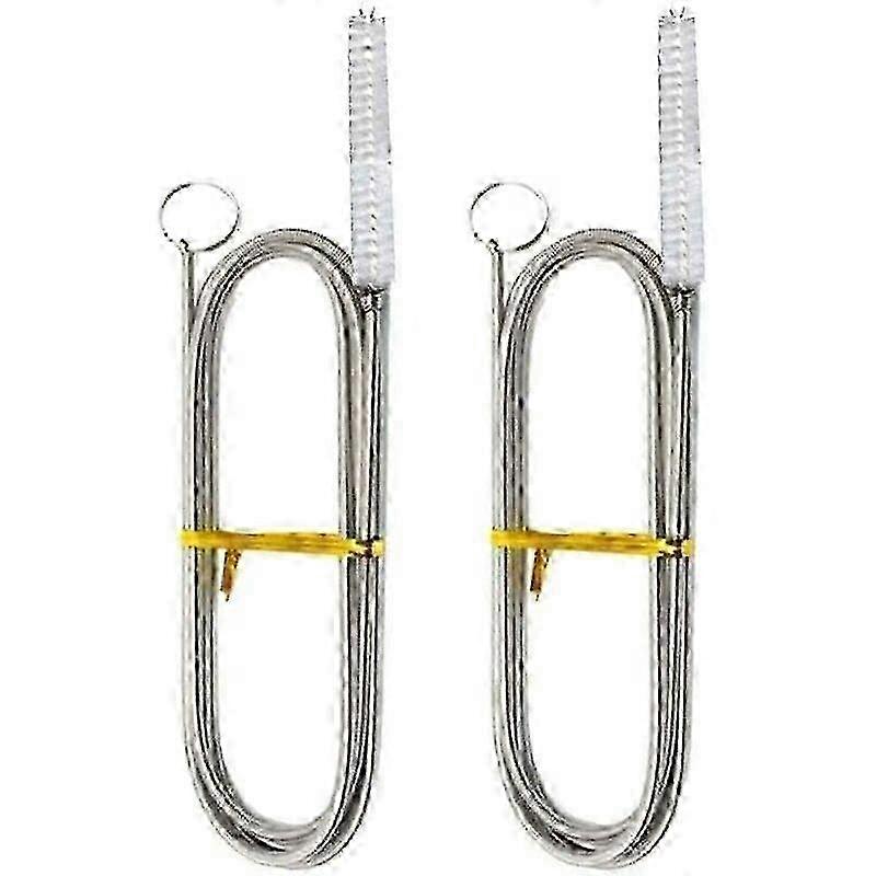 2 Pack Flexible Fridge Drain Cleaner Brush with Scrubbing Tool