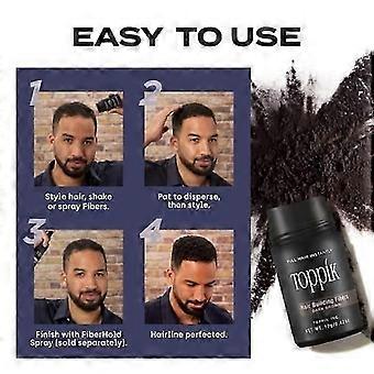 Fibras capilares para cabello fino, color castaño oscuro, 27,5 g