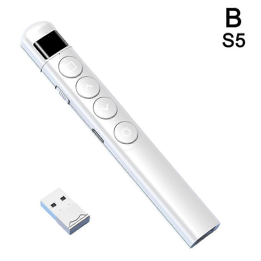 Wireless Presentation Remote Pointer 2.4GHz Slide Advancer for PowerPoint Compatible with Windows Mac Linux Black