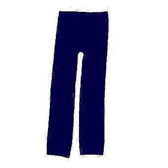 Mädchen Winter Warm gefütterte Strumpfhosen Hose Kinder Elastische dicke Leggings Neunte Hose für 8-12 Jahre (Marineblau)