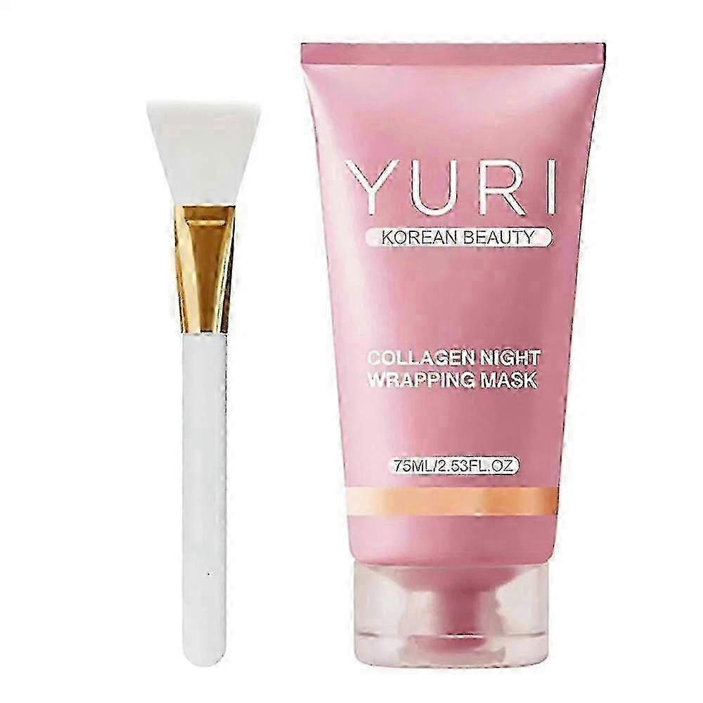 Soin visage peel-off de nuit au collagène : réduit le relâchement cutané et le teint terne. Masque de nuit enveloppant au collagène pour une peau éclatante.