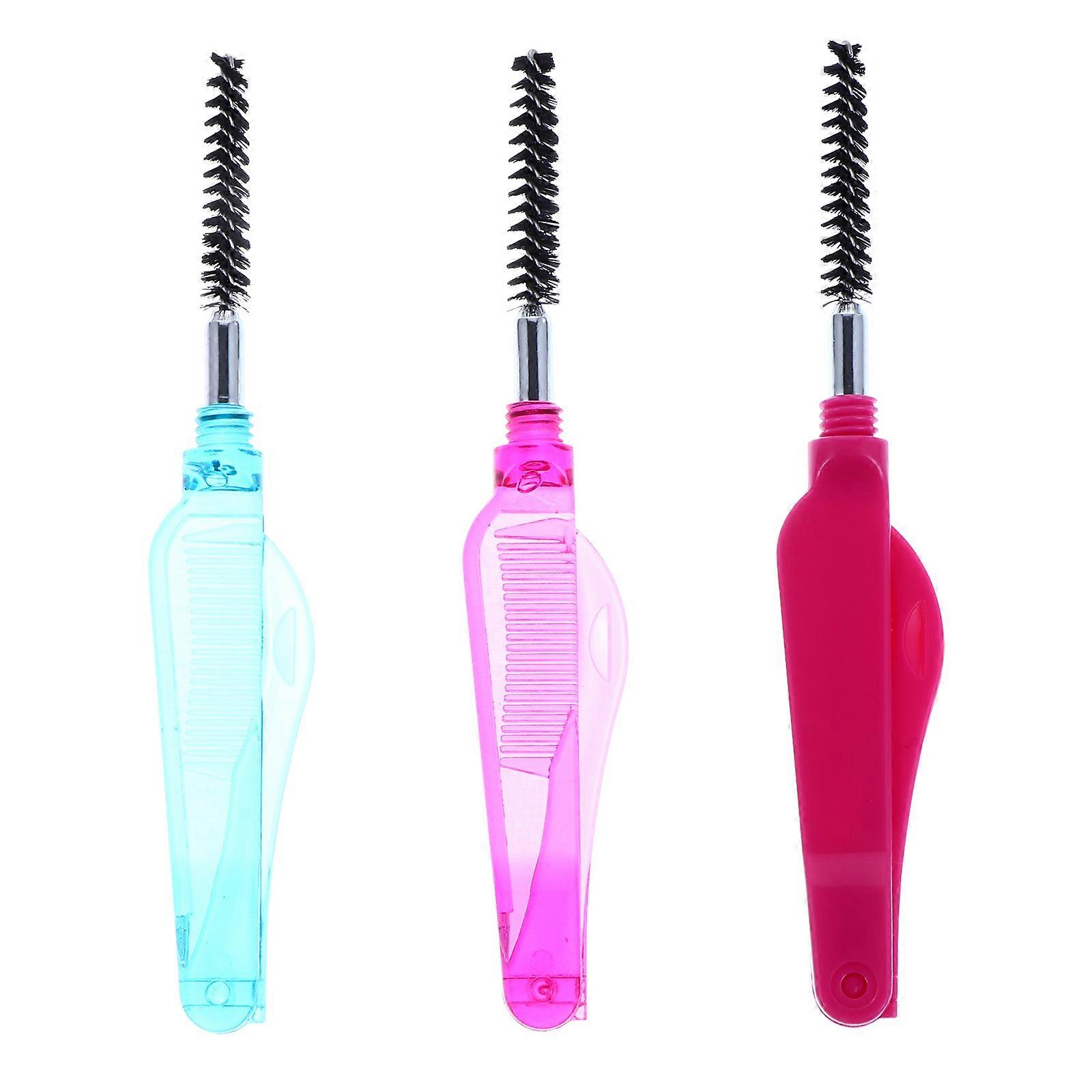 Lash Brow Comb for Makeup Use 18Pcs Folding Eyelash Combs Assorted