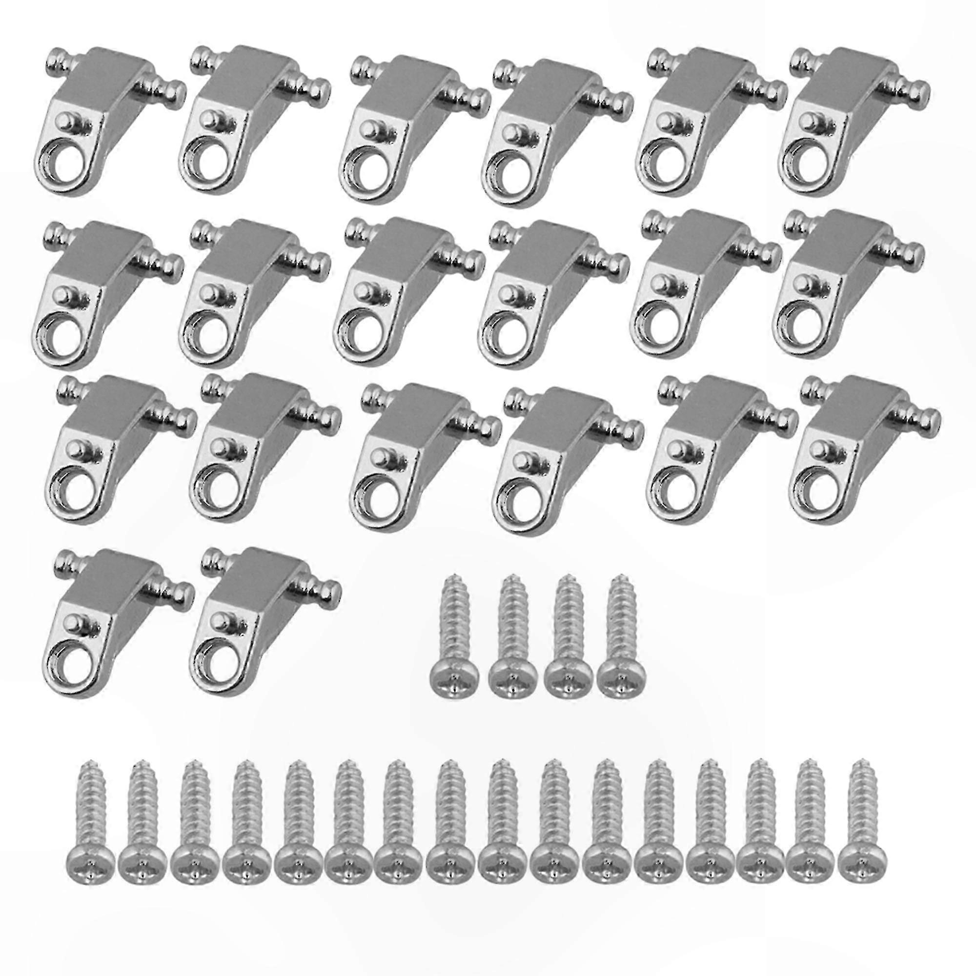 For Electric Guitar: 20 Pieces String Retainers Roller String Trees