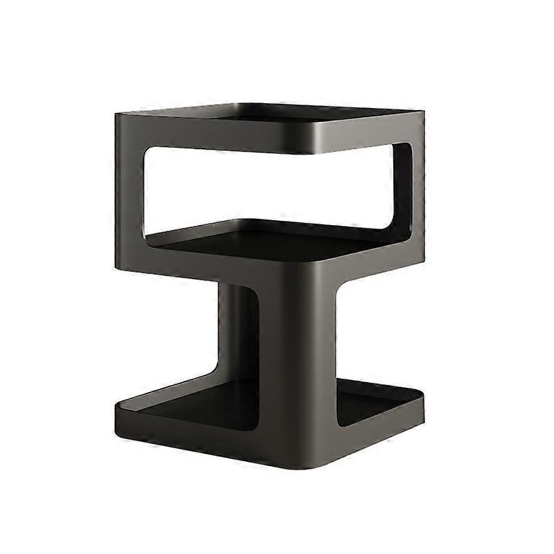 Modern creative design bedside table-black