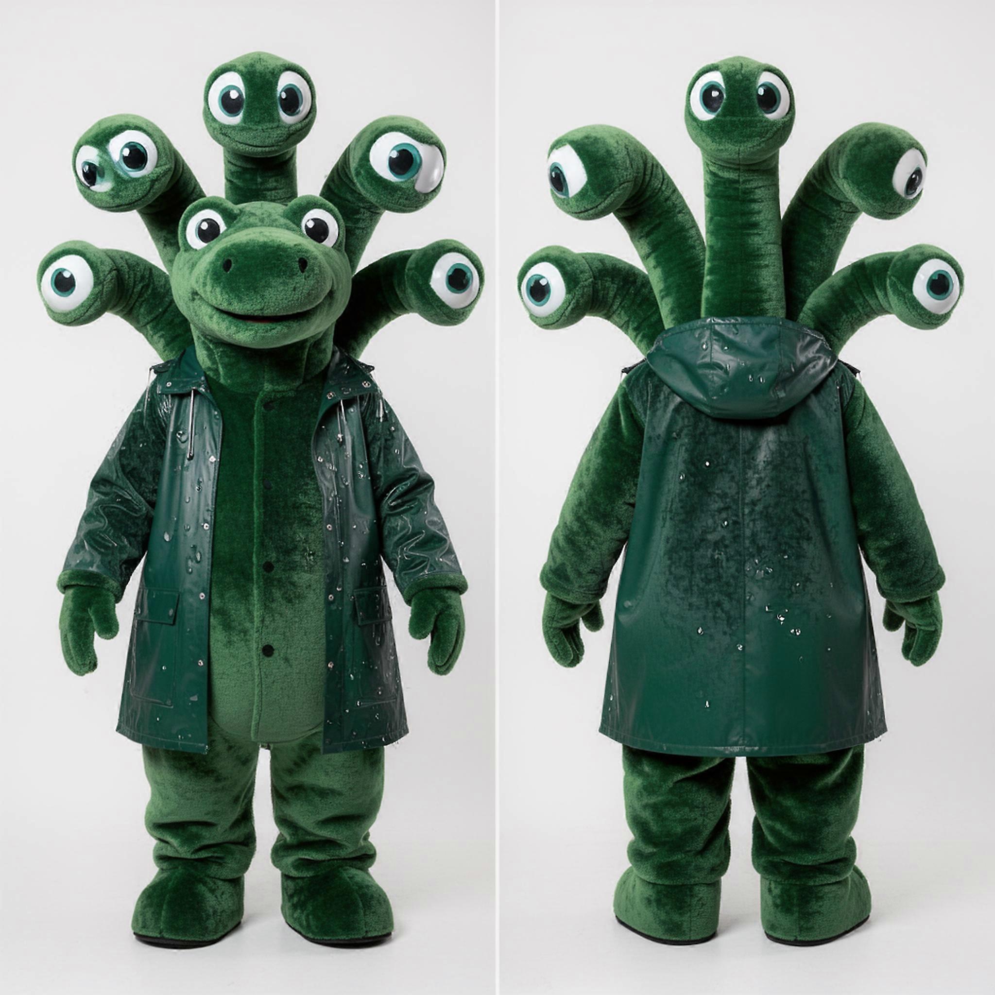 MASTICOT Forest Green Cartoon Hydra Mascot