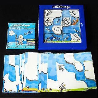 Desafíos Iq Training Juego inteligente Polo Norte Oso Camuflaje Pensamiento Niños Puzzle Toy