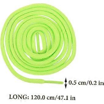6 Stück 120 cm lange Polyester-Schnürsenkel als Ersatz für Freizeit-, Lauf- und Hockeyschuhe, runde, farbige Sportschuh-Schnürsenkel in Olivgrün für Sneaker und