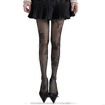 Women Sheer Tights Fishnet Stockings Patterned Tights Thigh High Socks Lace Leggings Pantyhose