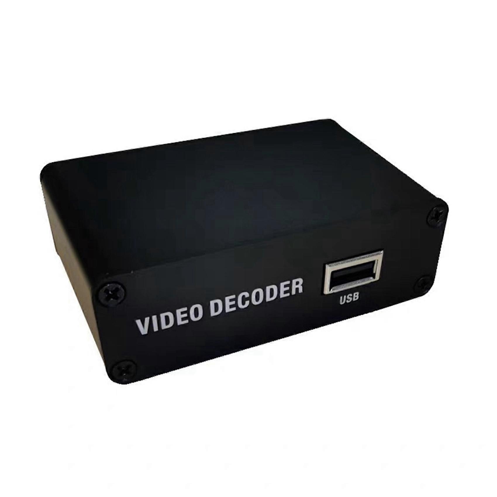 2X 4K H.264 H.265 Network Video Decoder HDMI-Compatible HD 1080P Decoder USB Decoding RTMP RTSP UDP Decoder EU PLUG
