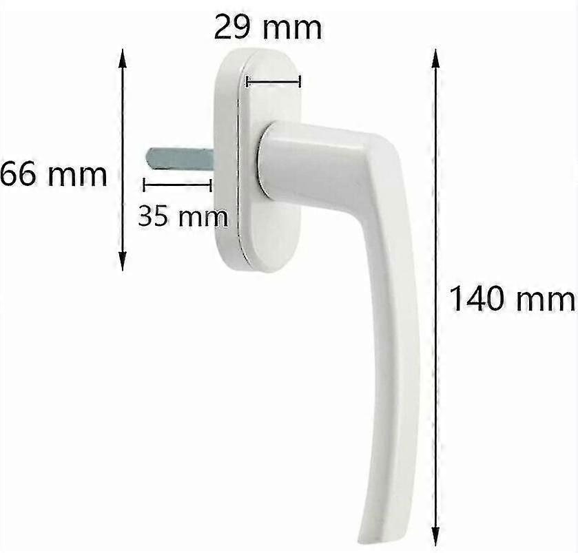 2pcs Alloy Window Handle, Door Compatible With Computer