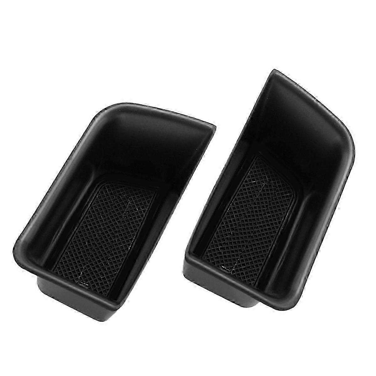 2Pcs Car Front Door Holder Armrest Storage Box For