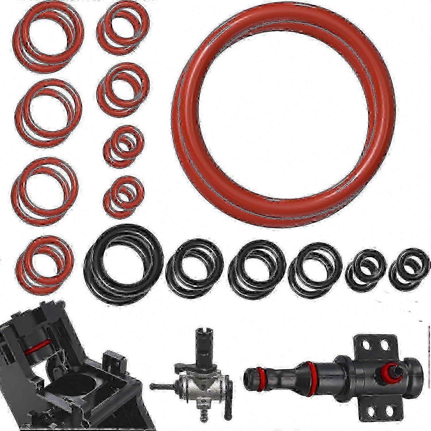 30-Pack Silicone O-Rings Compatible with Coffee Machine Valves Brewing Components