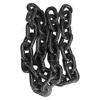 Antique Silver Plastic Pet Leash Chain