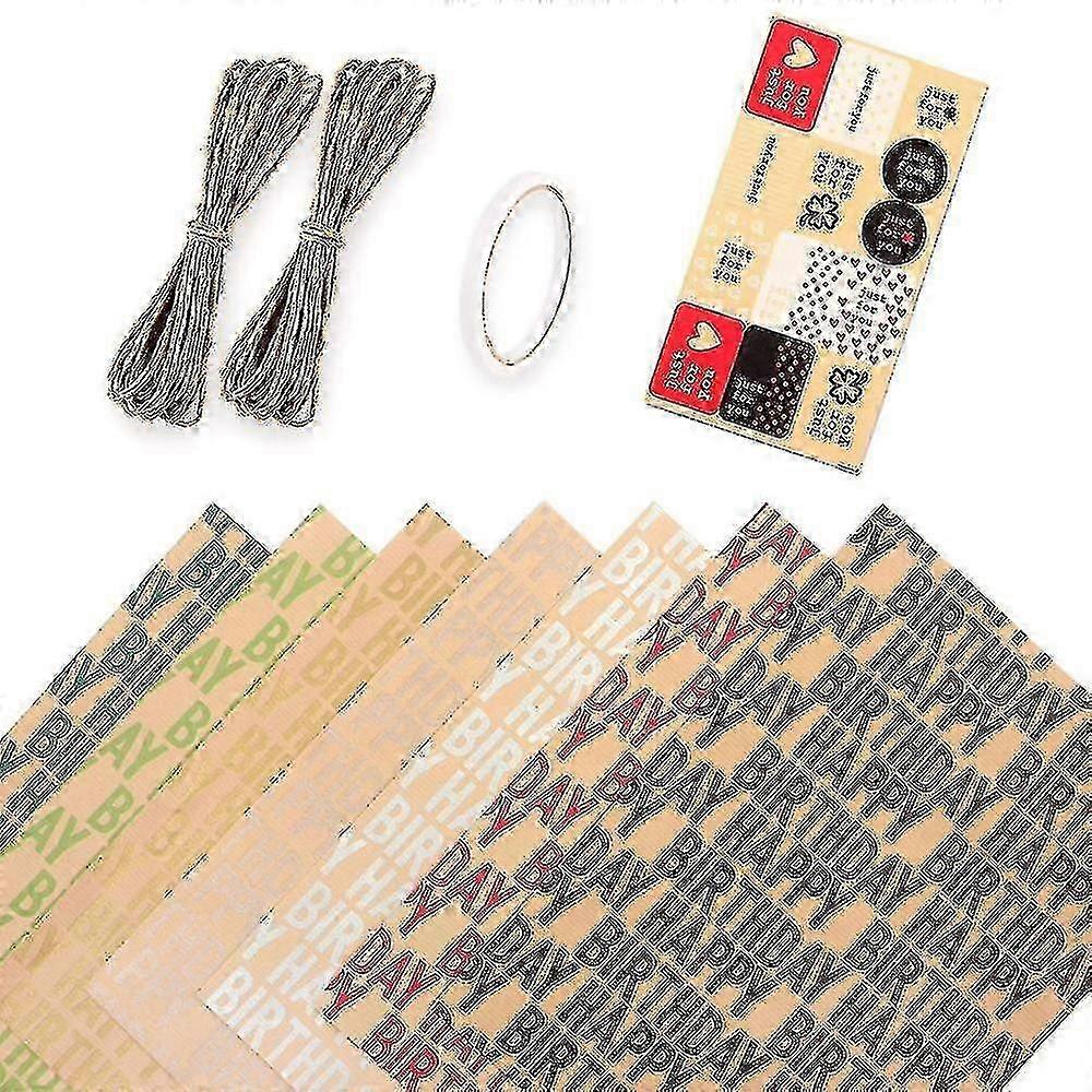 Multicolor Birthday Wrapping Paper Pack