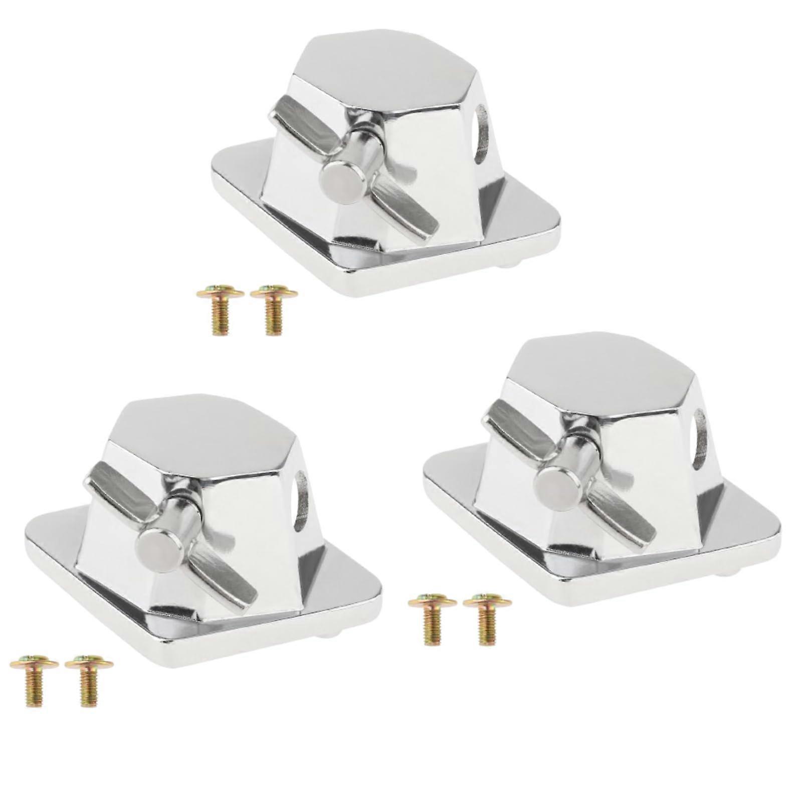 3Pcs Floor Tom Leg Bracket Mounts for Drum Set, Stable Drum Support, Complete Replacement Set