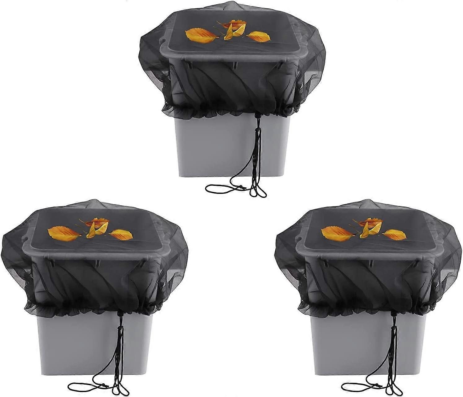 Fine Mesh Rain Barrel Cover, Adjustable Drawstring, UV-Resistant Polyester