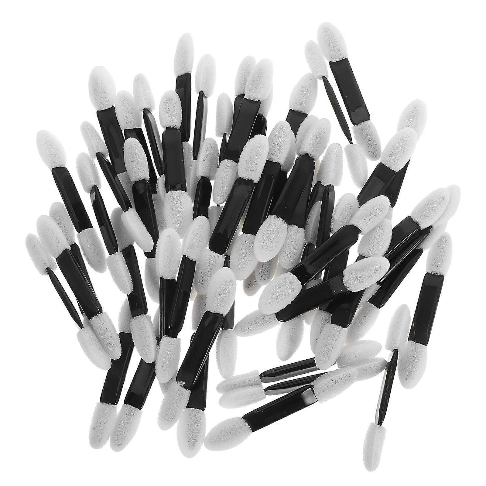 Double-Ended Eye Shadow Brush for Makeup Use 50Pcs Disposable Brushes