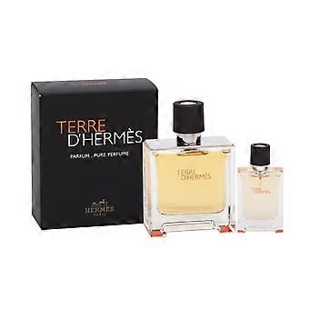 Terre D'Hermes Pure Perfume Gift set Parfum 75 ml and miniature 12.5 ml 75ml