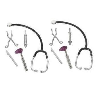 Dollhouse Doctor Toys with Miniature Stethoscopes for 2Sets Roleplay