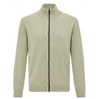Men's Hugo Boss Athleisure Hugo Boss Men's Beige KanoZip Knitted Zip Jacket