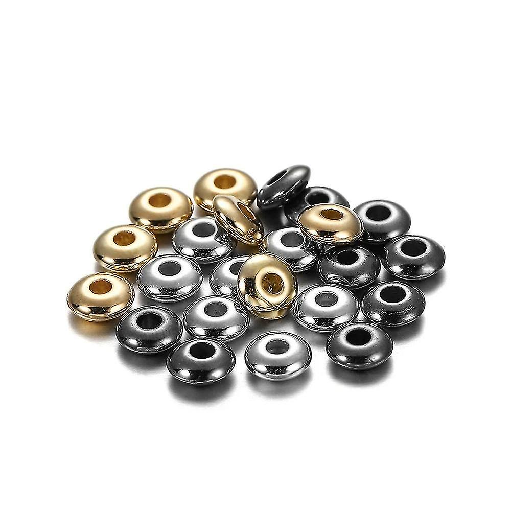 Ccb Charm Spacer Wheel Flat Round Loose Beads