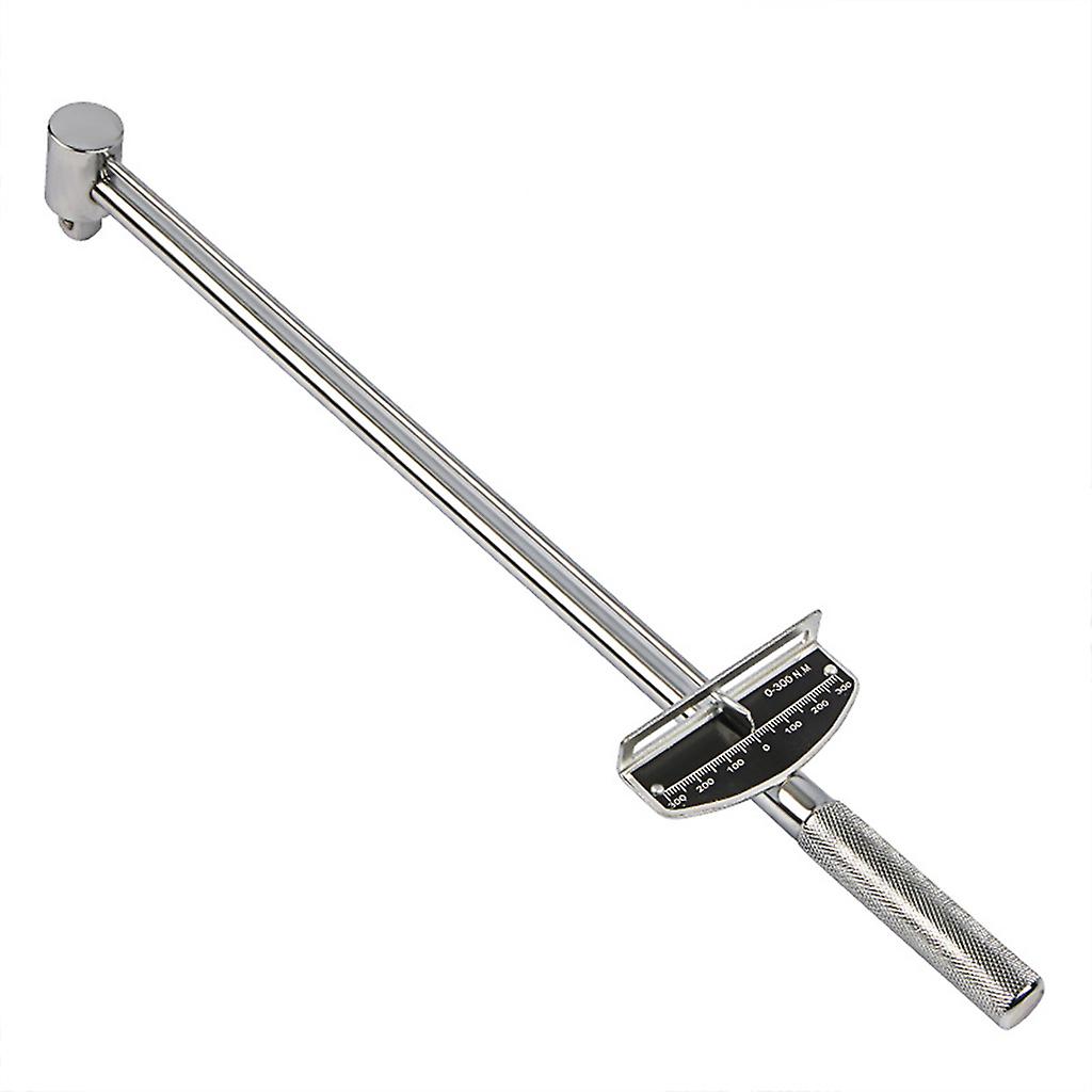 Manual Torque Wrench 0-300N.for m Pointer Type Socket Spanner Power Drill Adapte