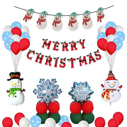 5769 Christmas Snowman Theme Decoration Balloon Set